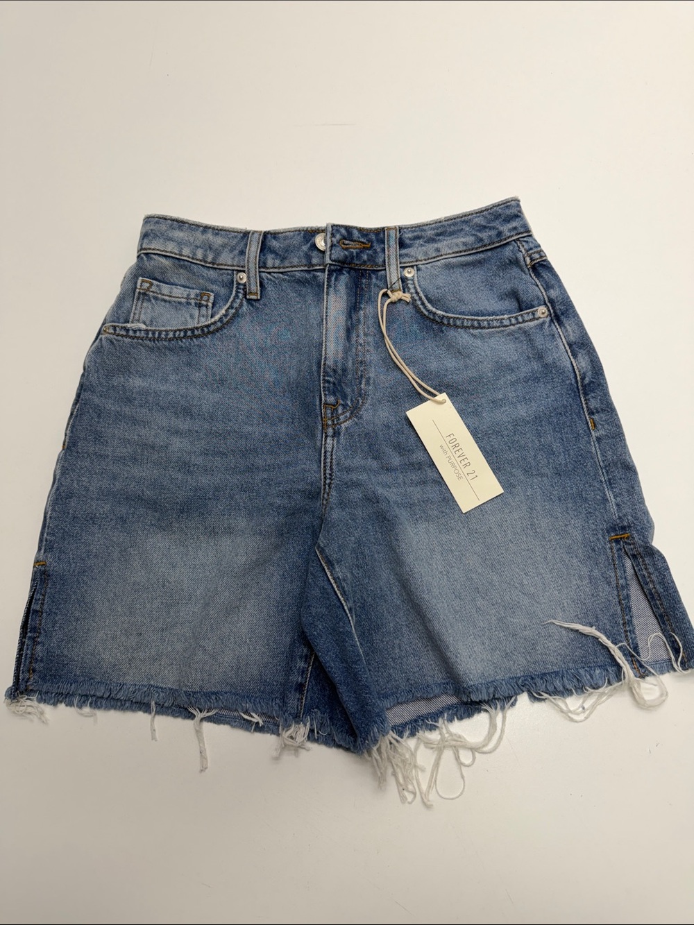 FOREVER 21 Women’s 23 90’S SHORT Blue Jean Shorts